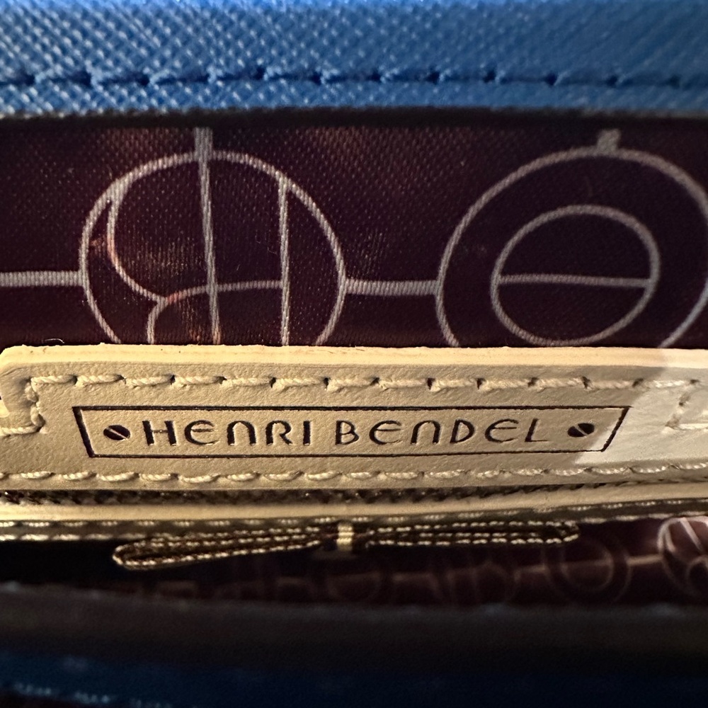 Henri Bendel RARE Blue SuperStar Bag w/ Star Charm - Picture 10 of 12
